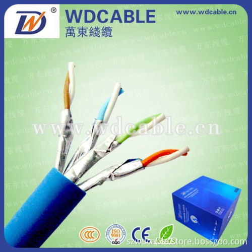 23 AWG 1000ft 100% Fluke Test Networking Bare Copper FTP Cat5e Cable price per meter/cat 5e cable
